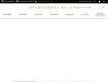 Tablet Screenshot of gourmandisedeluxe.com